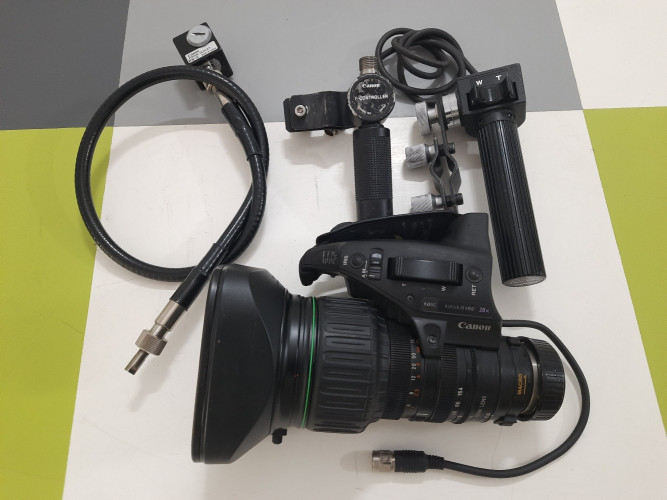 Canon KJ20x8.2B KRSD HDGC HD Lens with Canon MS-15 Servo Controls