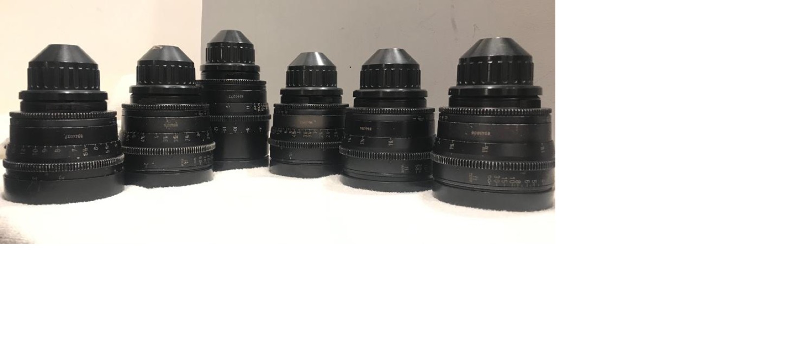 Carl Zeiss Ultra Prime PL Mount Lenses 16, 24, 32, 50, 85, 135mm